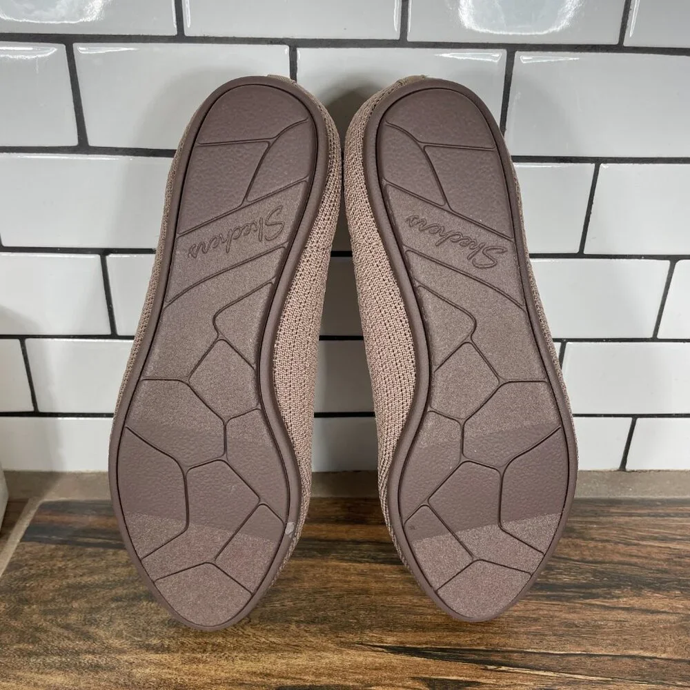 Skechers Cleo 2.0 Love Spell Shoes Womens Size 7 Mocha Stretch Fit Ballet Flats